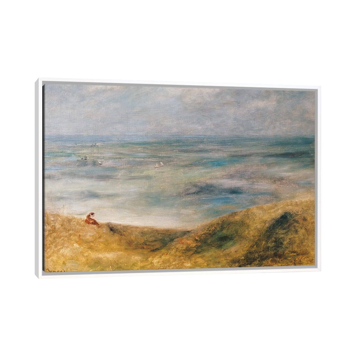 iCanvas "View of the Sea, Guernsey " by PierreAuguste Renoir Framed